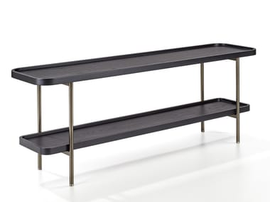 KOSTER - Rectangular wooden console table by Porada