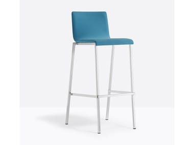 KUADRA 1126 - High stool with footrest by Pedrali