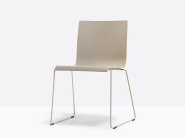 KUADRA XL 2409 - Sled base technopolymer chair by Pedrali