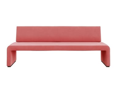 LABANCA - Fabric bench with back by Tacchini