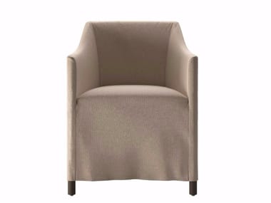 LADY POLLACK - Fabric easy chair with removable cover with armrests by DE PADOVA