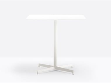 LAJA 5420 - Square aluminium contract table by Pedrali