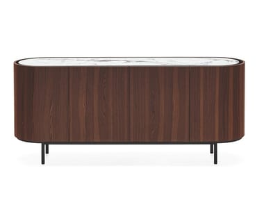 LAKE - Wooden sideboard with doors by Calligaris