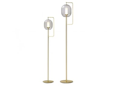 LANTERN LIGHT - LED brass and glass floor lamp by Classicon