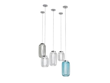 LANTERNA - LED glass pendant lamp by Reflex