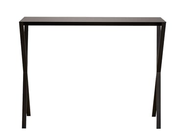 LAX - Rectangular steel console table by more