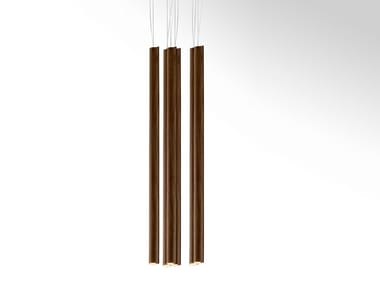 LEAF - LED walnut pendant lamp by Giorgetti