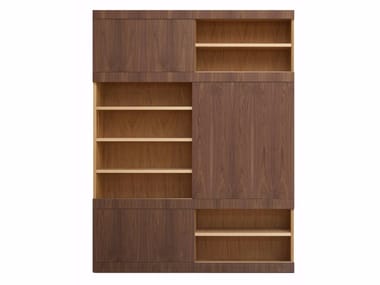 MASCHERA SCORREVOLE - Wooden bookcase by Morelato