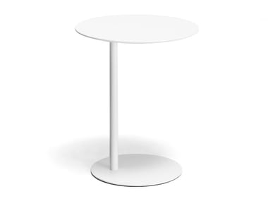 LIBRIO - Round metal side table by Kristalia