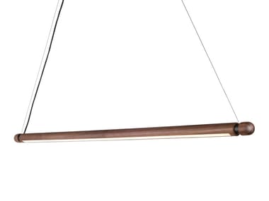 LINEA H - LED wooden pendant lamp by Nomon