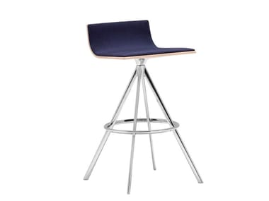 LINEAL BQ0642/BQ0647 - Swivel fabric barstool by Andreu World