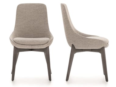 LINEAR - Upholstered fabric chair by Ditre Italia