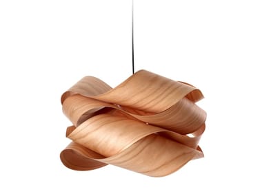 LINK - Handmade wood veneer pendant lamp by LZF