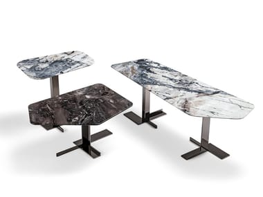 LITH - Marble coffee table for living room by Arketipo