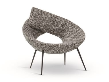 LOCK - Upholstered fabric easy chair by Bonaldo