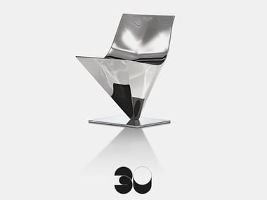 LOFTY - Stainless steel chair by MDF Italia