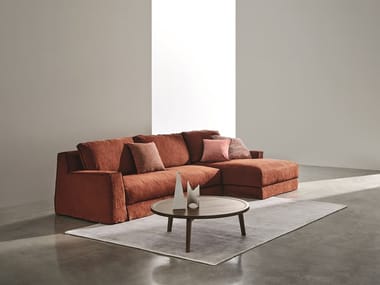 LOLL COMP. 01 - Sofa with removable cover with chaise longue by Gervasoni