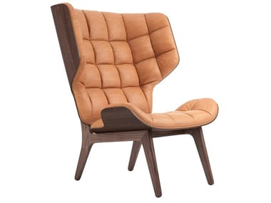 MAMMOTH - High-back leather armchair by NORR11