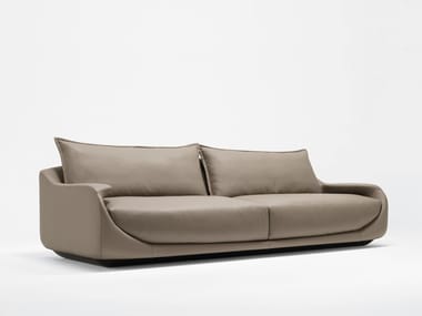 MARTINI - 2 seater leather sofa by Giorgetti