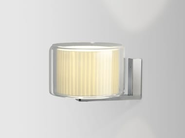 MERCER A - LED blown glass and fabric wall lamp by Marset