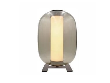 MERIDIANO - LED glass and metal table lamp by FontanaArte