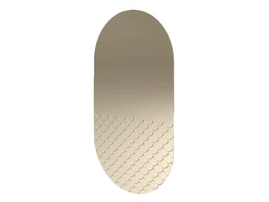 MERMAID - Contemporary style wall-mounted oval mirror by Natuzzi Italia