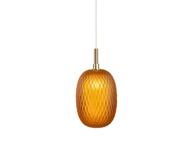 METAMORPHOSIS LARGE - LED handmade blown glass pendant lamp by bomma