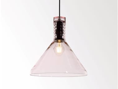 MILES E27 - LED glass pendant lamp by Delta Light