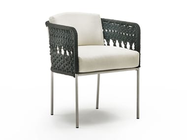 MINI TOMBOLO - Garden chair with armrests by Living Divani