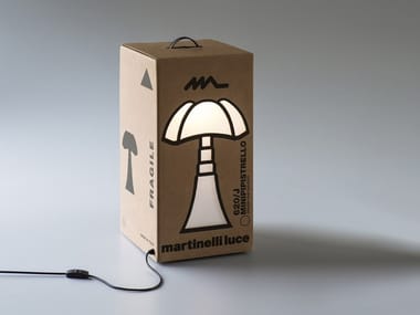 MINIPIPISTRELLO CARTONE - LED cardboard table lamp by Martinelli Luce