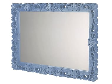 MIRROR OF LOVE - Square framed polyethylene mirror by Slide