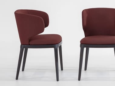 MISS JOY - Fabric chair with armrests by Bonaldo