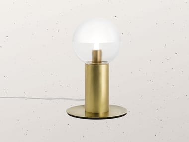 MOLECOLA 275.10 - Brass table lamp by Il Fanale