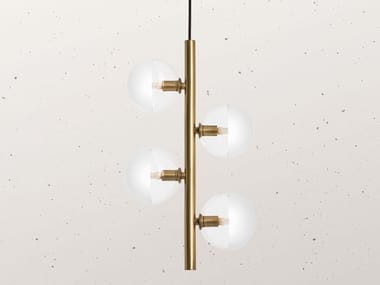 MOLECOLA 275.13 - Brass pendant lamp by Il Fanale