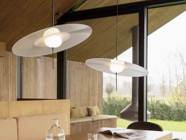 MONO - LED glass and aluminium pendant lamp with dimmer by DCW Editions