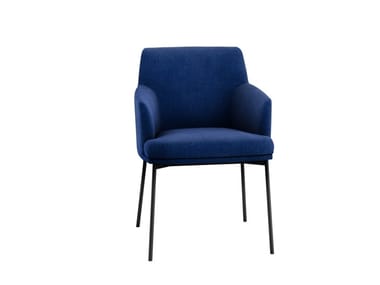 MONTEVIDEO - Fabric chair with armrests by Tacchini