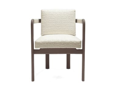 MONTGOMERY - Upholstered fabric chair with armrests by Giorgetti