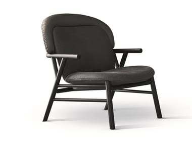 MORGANA - Fabric armchair with armrests by Bonaldo