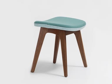 MORPH POUF - Upholstered solid wood footstool by Zeitraum