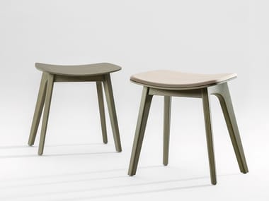 MORPH STOOL - Low wooden stool by Zeitraum