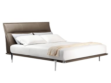 MR MOONLIGHT - Leather double bed by Poltrona Frau