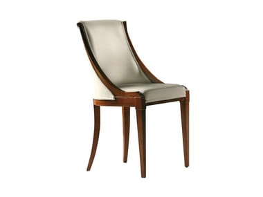 MUSA - Upholstered cherry wood chair by Morelato