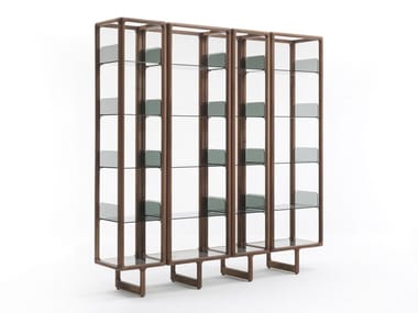 MYRIA - Open modular wooden bookcase by Porada