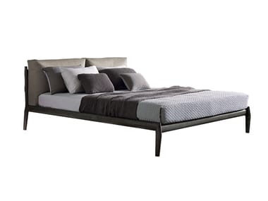 ELADIO - Double bed with removable cover with upholstered headboard by Misuraemme