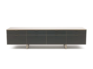 PLAN - Sideboard with flap doors with drawers by Misuraemme