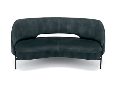 VIRGIN - Curved fabric sofa by Misuraemme