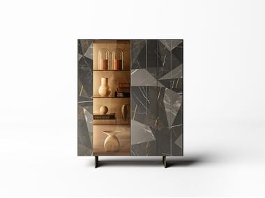 N.O.W. LIMITED EDITION - Glass highboard with doors by Lago