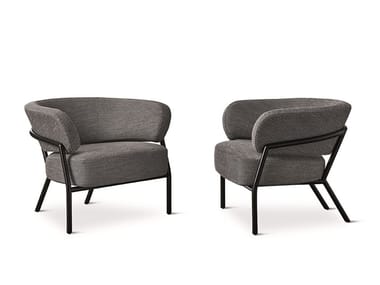 NAN? - Fabric armchair with armrests by Meridiani