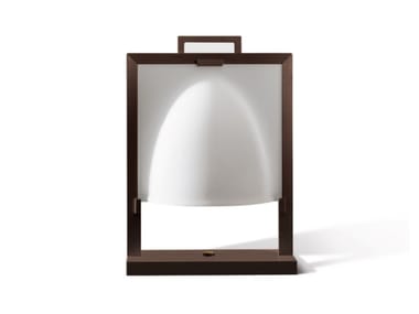 NAO - Wood and glass table lamp by Giorgetti