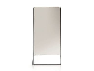 NARCISO - Freestanding rectangular framed mirror by Bonaldo